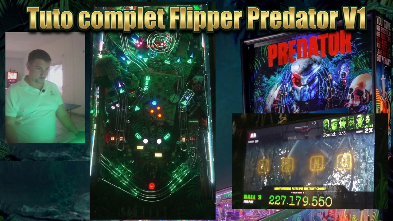Tuto complet du flipper Predator, code V1